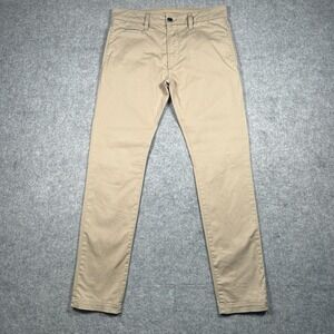 Diesel Industries Bermuda Chino Pants Mens Size 29 31x30 Tan Beige Slim Straight